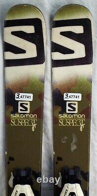 13-14 Salomon Suspect Jr Used Junior Skis withBindings Size 110cm #347741