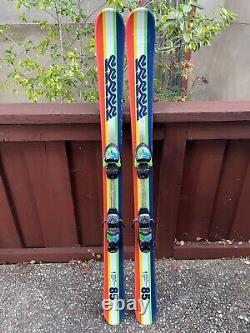 139 cm K2 All Mountain Kids' Skis with Marker Bindings, used one season only