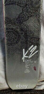 16-17 K2 Luvit 76 Used Women's Demo Skis withBindings Size 142cm #088250