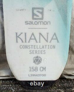 16-17 Salomon Kiana Used Womens Demo Skis withBindings Size 158cm #088775