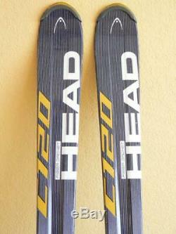 163cm HEAD C120 All Mountain Carving Skis w TYROLIA SL10 Bindings