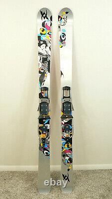 163cm VOLKL AURA Big Mountain Telemark Skis with 22 Designs Hammerhead Bindings