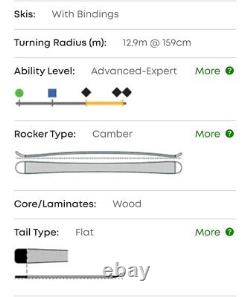 166 cm SALOMON X-WING TORNADO Ti All Mountain Skis with Z12 Adjustable Bindings