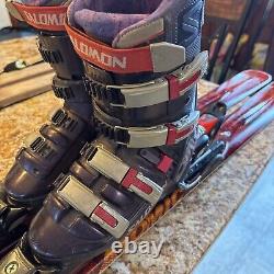 184 cm Atomic REX skis with Atomic bindings & Salomon 27.5 Boots Package