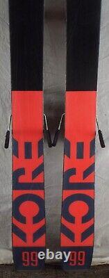 20-21 Head Kore 99 Used Men's Demo Skis withBindings Size 162cm #974019