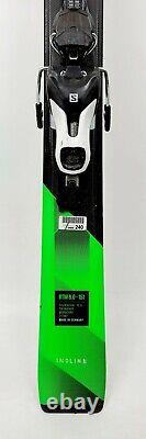 $620 High End Volkl RTM 8.0 Skis and Salomon Lithium 10 Bindings Green Used