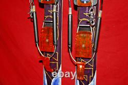 ATOMIC Pumori 7161m Telemark SKIS Rottefella COBRA Tele Bindings G3 Leashes