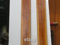 Antique wooden ski size 80`` long chalet decor nice  9977