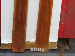 Antique wooden ski size 80`` long chalet decor nice  9977