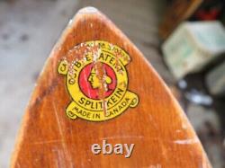 Antique wooden ski size 80`` long chalet decor nice  9977