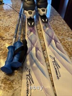 Atomic Cloud 6 149cm Skis, Bindings & Size 24.5 Atomic Boots 38 Ski Poles