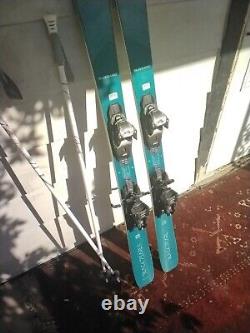 Blizzard Black Pearl 82 ladies snow skis 145 w-Bind (inc POLES at BuyItNow)