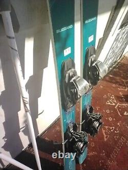 Blizzard Black Pearl 82 ladies snow skis 145 w-Bind (inc POLES at BuyItNow)