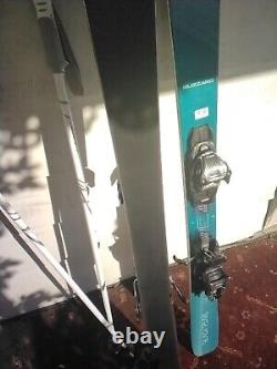 Blizzard Black Pearl 82 ladies snow skis 145 w-Bind (inc POLES at BuyItNow)