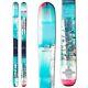 Brand New Salomon Q96 Lumen Blue/Turquoise/White 162 cm Women Skis
