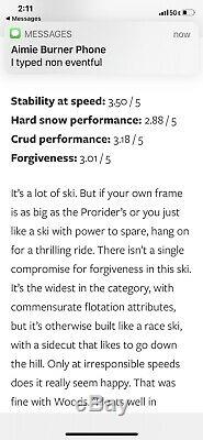 Dynastar Legend Pro Rider 176. 2008 All Mountain Skis With Salomon Bindings