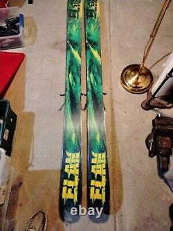 Elan Chainsaw 187 Cm Wide Skis Rocker Elan Demo Bindings