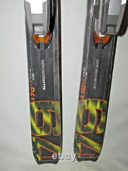 Fischer AMC 79 all mtn skis 170cm with Fischer FX12 Railflex adjustable bindings