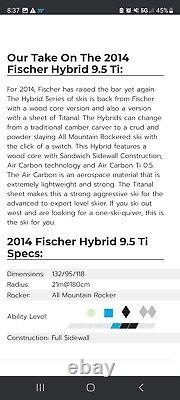 Fischer Skis 9.5 TI Hybrid All Mountain 180 Cm (NEW)