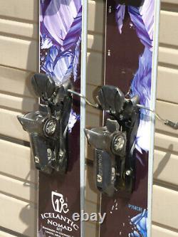 ICELANTIC Nomad SFT All-Mountain SKIS 168cm Rossi Bindings Art by Travis PARR