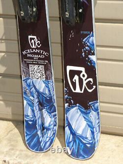 ICELANTIC Nomad SFT All-Mountain SKIS 168cm Rossi Bindings Art by Travis PARR