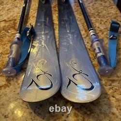 K2 146 cm Skis, Bindings & Size 26.5 Nordica Boots 120 cm Ski Poles