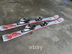 K2 Amp Strike Jr Skis 110 cm + Marker 4.5 Used See Photos