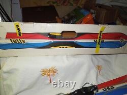 K2 FATTY Snow Blades SKI with Bindings, Red White Blue! 90 cm SKIS All Levels NOS