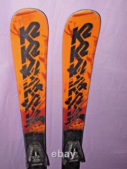K2 JUVY kid's jr all mountain Twin Tip skis 129cm with SALOMON Z10 ski bindings