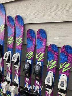 K2 Luv Bug Girls Skis withMarker 4.5 Kids Bindings All Sizes GREAT CONDITION