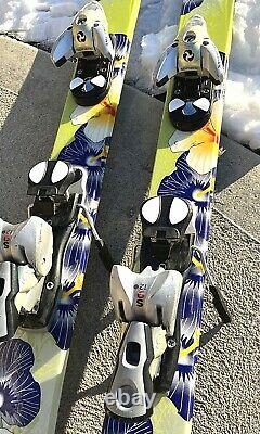 K2 PHAT LUV Women's All Mountain POWDER skis 160cm with Salomon S912 ski bindings