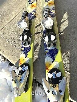 K2 PHAT LUV Women's All Mountain POWDER skis 160cm with Salomon S912 ski bindings