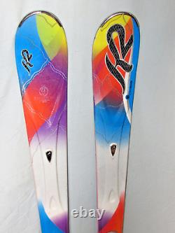 K2 Superstitious women's all mtn skis 153cm with Marker 11.0 adjustable bindings