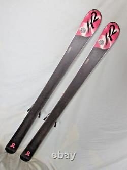 K2 Superstitious women's all mtn skis 153cm with Marker 11.0 adjustable bindings