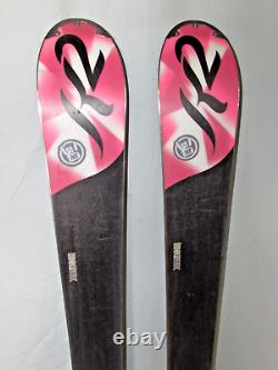 K2 Superstitious women's all mtn skis 153cm with Marker 11.0 adjustable bindings