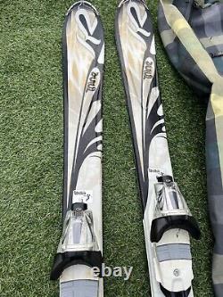 K2 TNine First Luv Women's Skis 142 cm with Adjustable Marker Bindings & Case/Bag