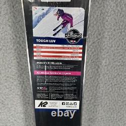K2 Tough Luv Skis Womens All Mountain Purple 146 CM Breast Cancer No Bindings