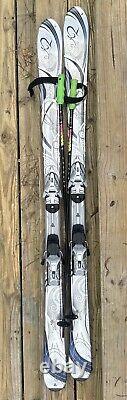 K2 True Luv Woman's Skis 163 cm Marker Bindings Large With K2 Poles