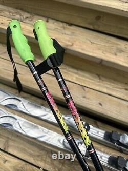 K2 True Luv Woman's Skis 163 cm Marker Bindings Large With K2 Poles