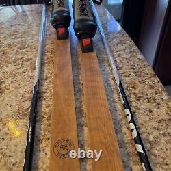 Karhu LL Bean 190 cm Cross Country Skis with Rottefella NNN Bindings+125 cm Poles