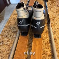 Karhu LL Bean 190 cm Cross Country Skis with Rottefella NNN Bindings+125 cm Poles