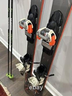 Men's K2 Amp Rictor 82XTI Skis 170cm Light 10 Days Use Bonus Carbon Poles