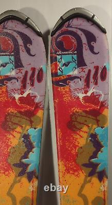 Mint! Nordica Infinite Girls Youth Skis 110 cm with Marker 4.5 Bindings CLEAN