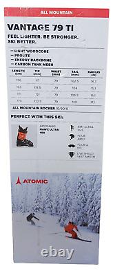 NEW 2022 ATOMIC MENS VANTAGE 79 TI BLACK/RED 171 Length MOUNTAIN SNOW SKIS ONLY