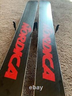Nordica Enforcer 100 Skis 185cm with Alpine Touring Bindings and Climbing Skins