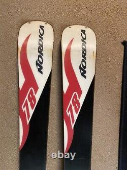 Nordica Hot Rod NITROUS All Mountain Skis 162cm With Adjustable Marker Bindings