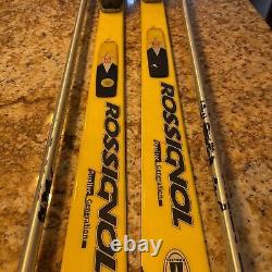 Rossignol 198 cm Skis Dualtec Generation Course 9S Racing, Bindings Boots, Poles