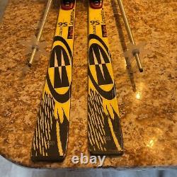 Rossignol 198 cm Skis Dualtec Generation Course 9S Racing, Bindings Boots, Poles