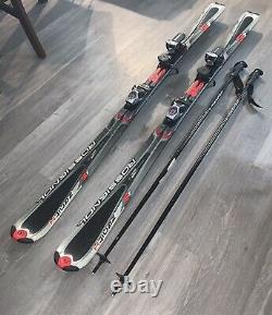Rossignol Zenith Z5 TPI2 Skis with Axial2 120 Bindings & Ski Poles 5086 ALLOY