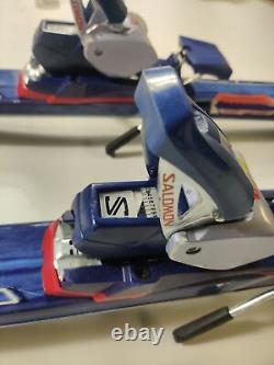 SALOMON Force 9.1 Monocoque 180cm Skis Blue and Red